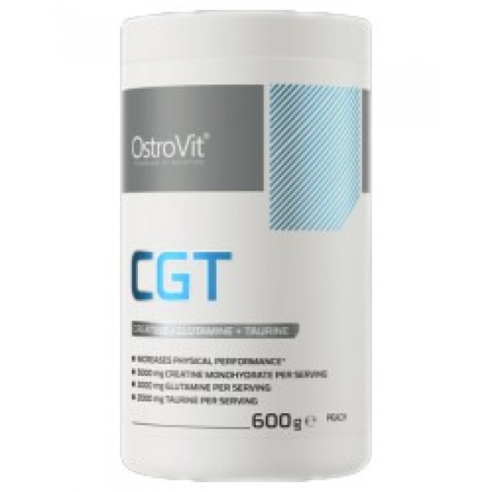 OstroVit - CGT Powder / Creatine + Glutamine + Taurine / 600 грама, 30 дози