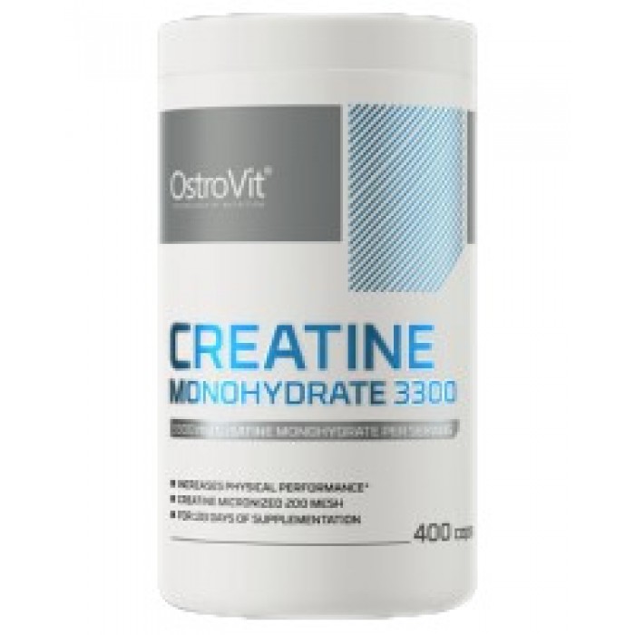 OstroVit - Creatine Monohydrate 3300 / 400 капсули, 133 дози