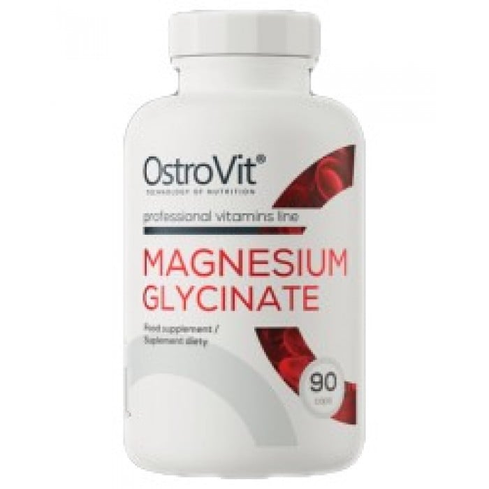 OstroVit - Magnesium Glycinate | 400 mg Serving of Magnesiuim Bisglycinate / 90 капсули, 30 дози