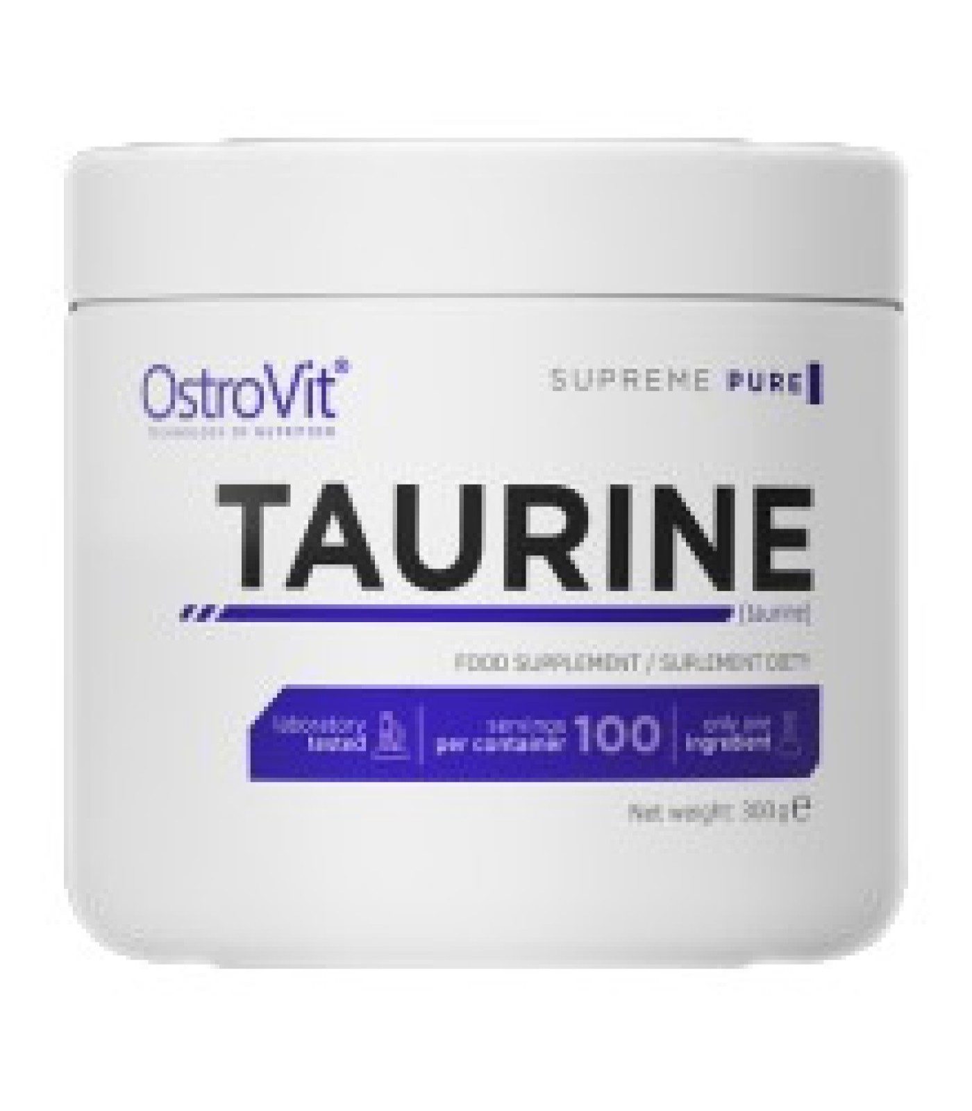 OstroVit - Taurine Powder / 300 грама, 100 дози