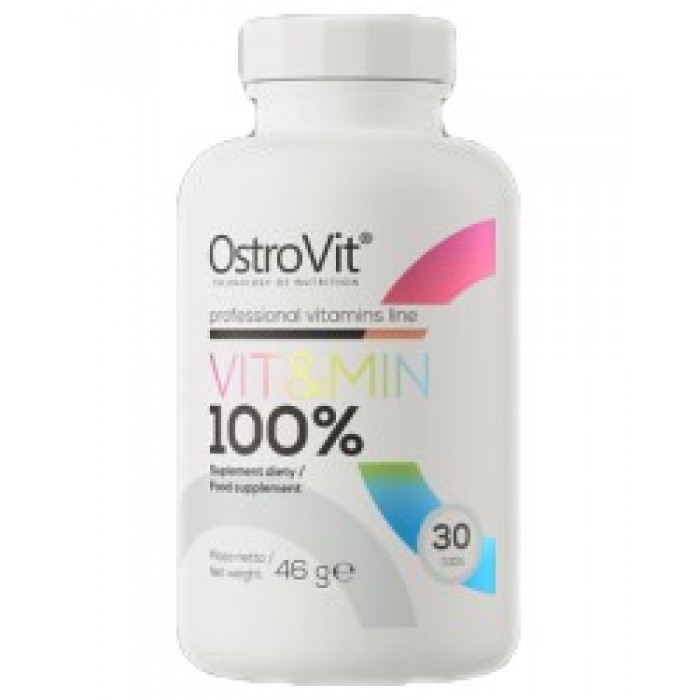 OstroVit - 100% Vit&Min / 30 Таблетки, 15 дози