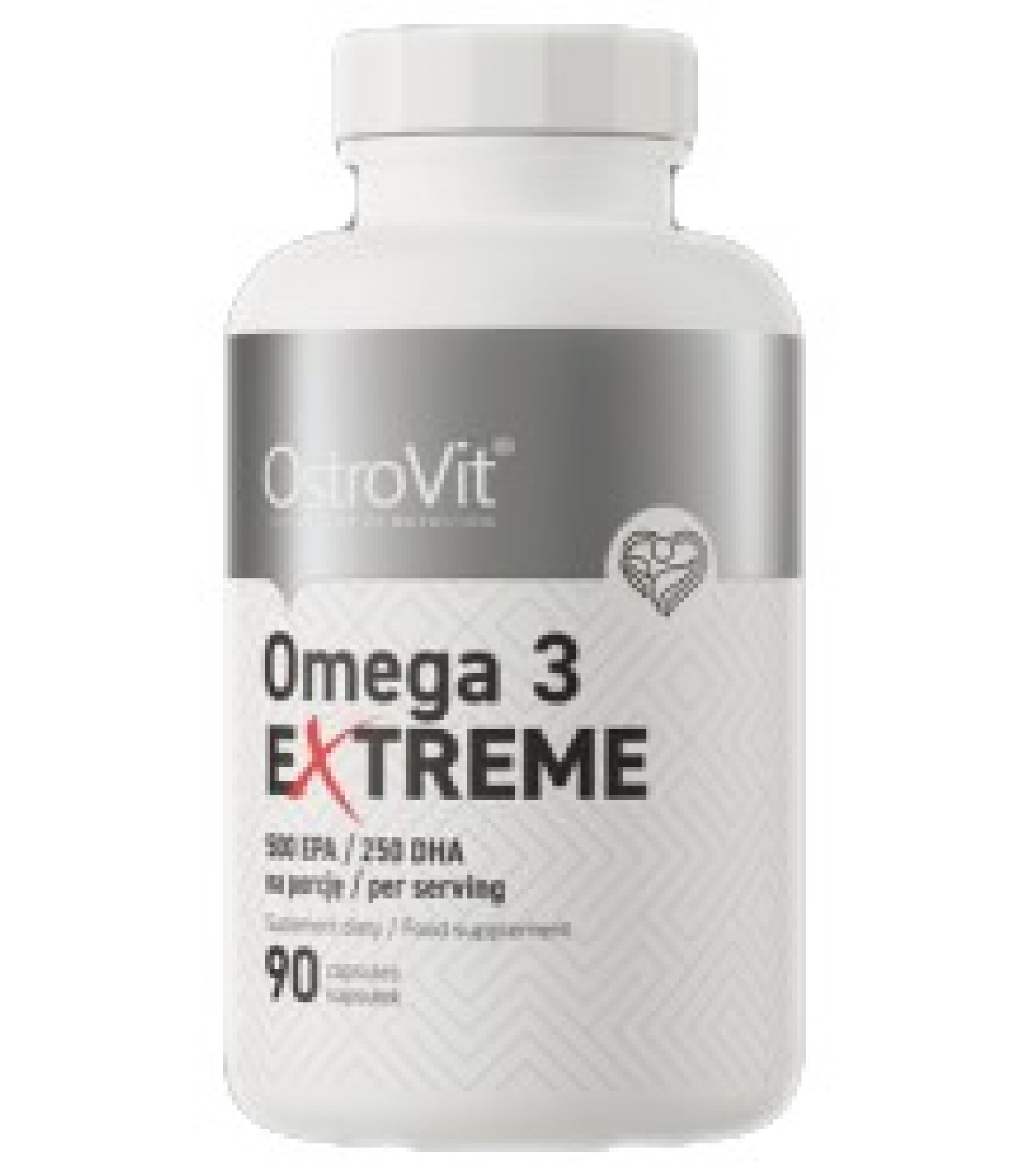 OstroVit - Omega 3 Extreme | 75% EPA + DHA / 90 Гел капсули, 90 дози