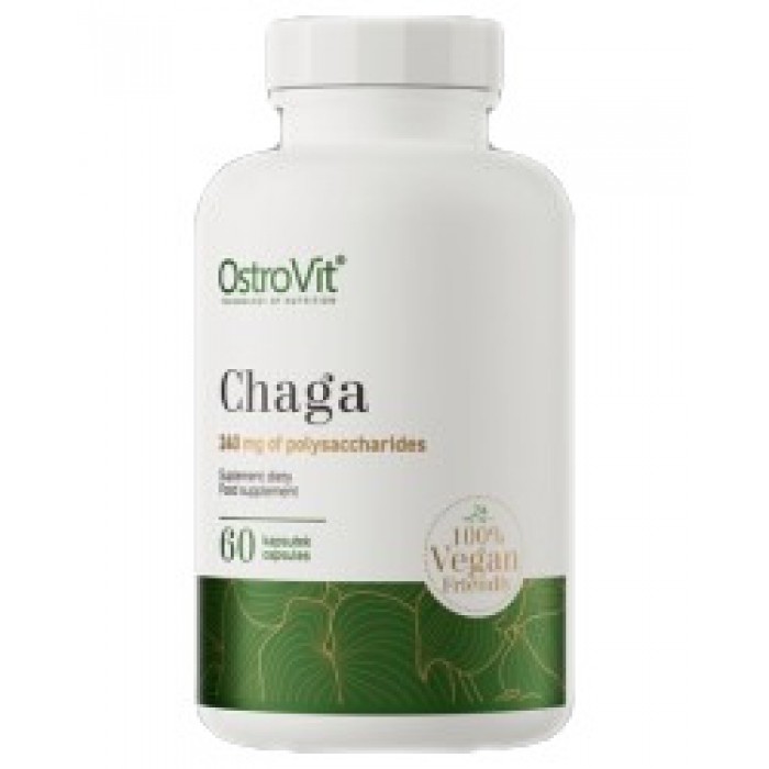 OstroVit - Chaga 600 mg | Vege / 60 капсули, 60 дози