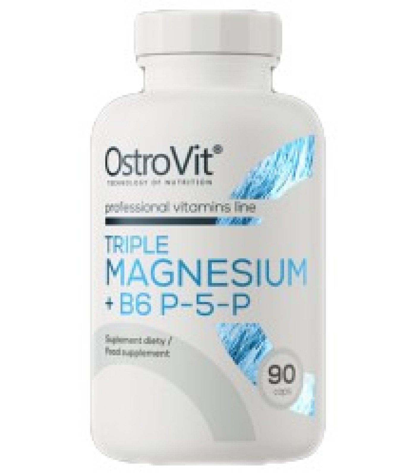 OstroVit - Triple Magnesium + B6 P-5-P / 90 капсули, 30 дози