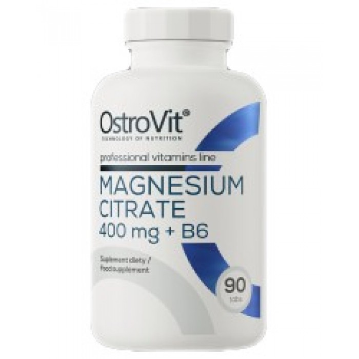 OstroVit - Magnesium Citrate 400 mg + B6 / 90 Таблетки, 90 дози