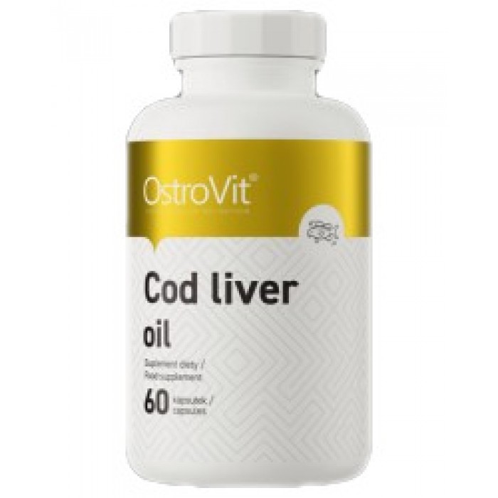 OstroVit - Cod Liver Oil 500 mg / 60 Гел капсули, 60 дози