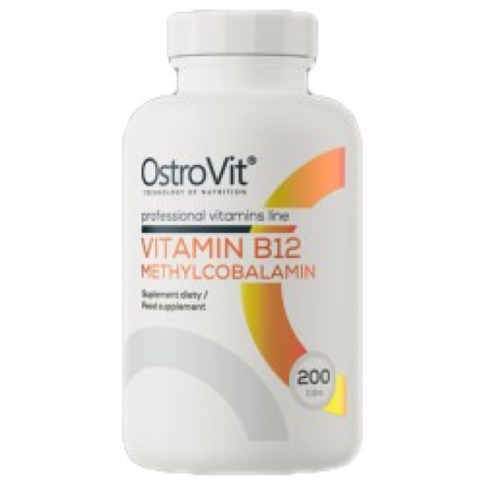 OstroVit - Vitamin B12 / Methylcobalamin 400 mcg / 200 Таблетки, 800 дози