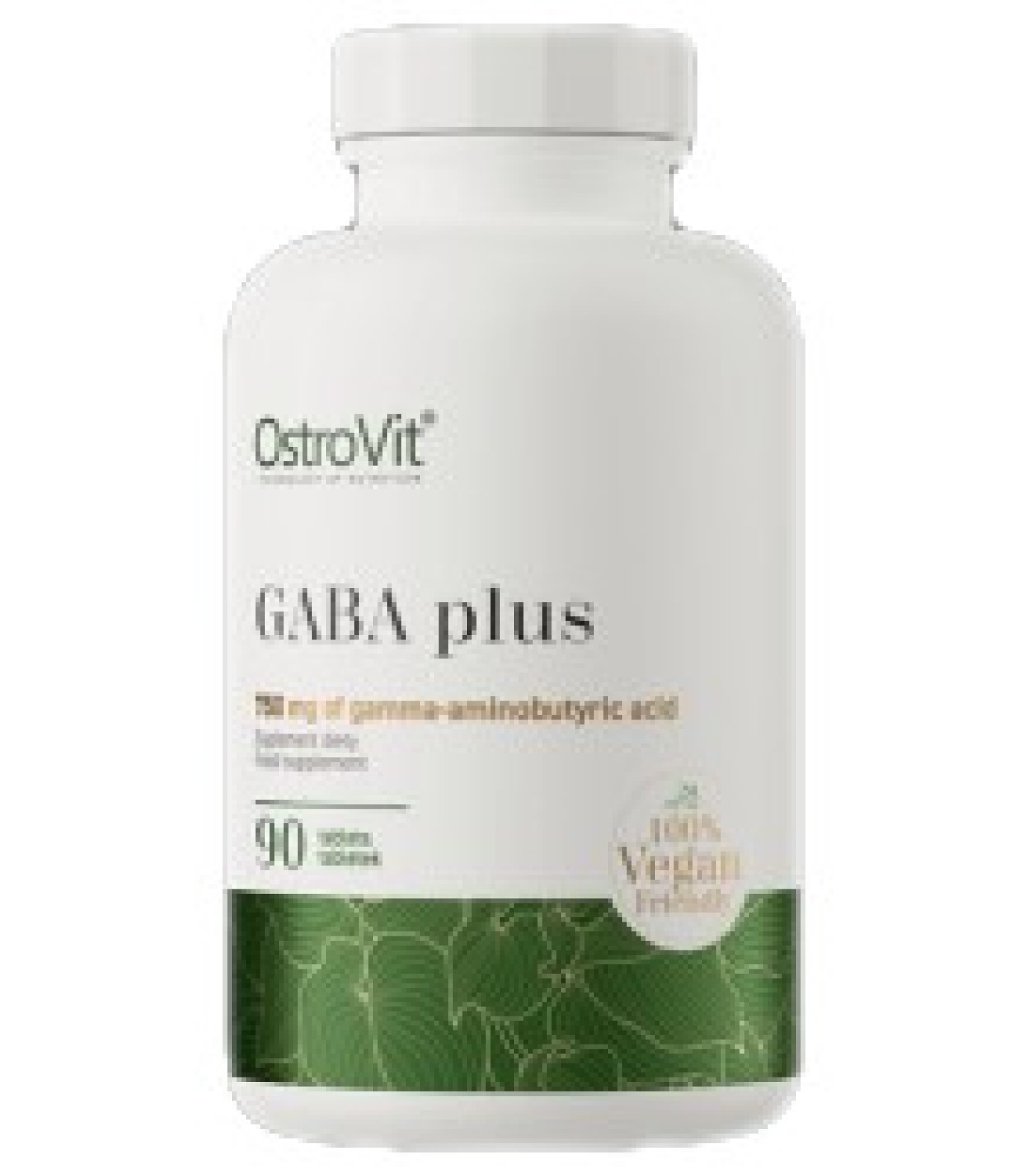 OstroVit - GABA 750 mg Plus / 90 Таблетки, 90 дози