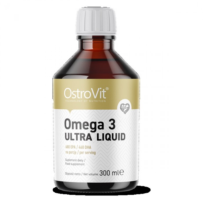 OstroVit - Omega 3 Ultra Liquid / Lemon Flavored / 300ml.