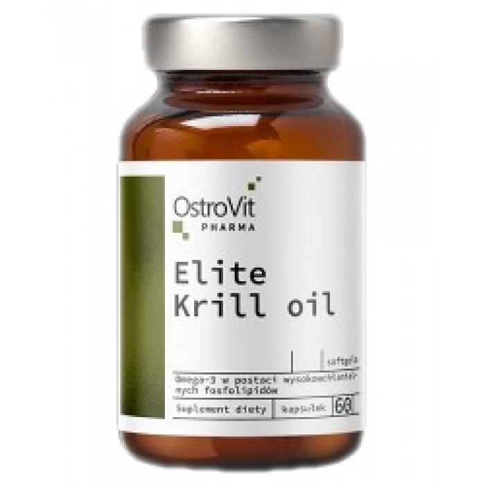 OstroVit - Elite Krill Oil 500 mg / 60 Гел капсули, 30 дози