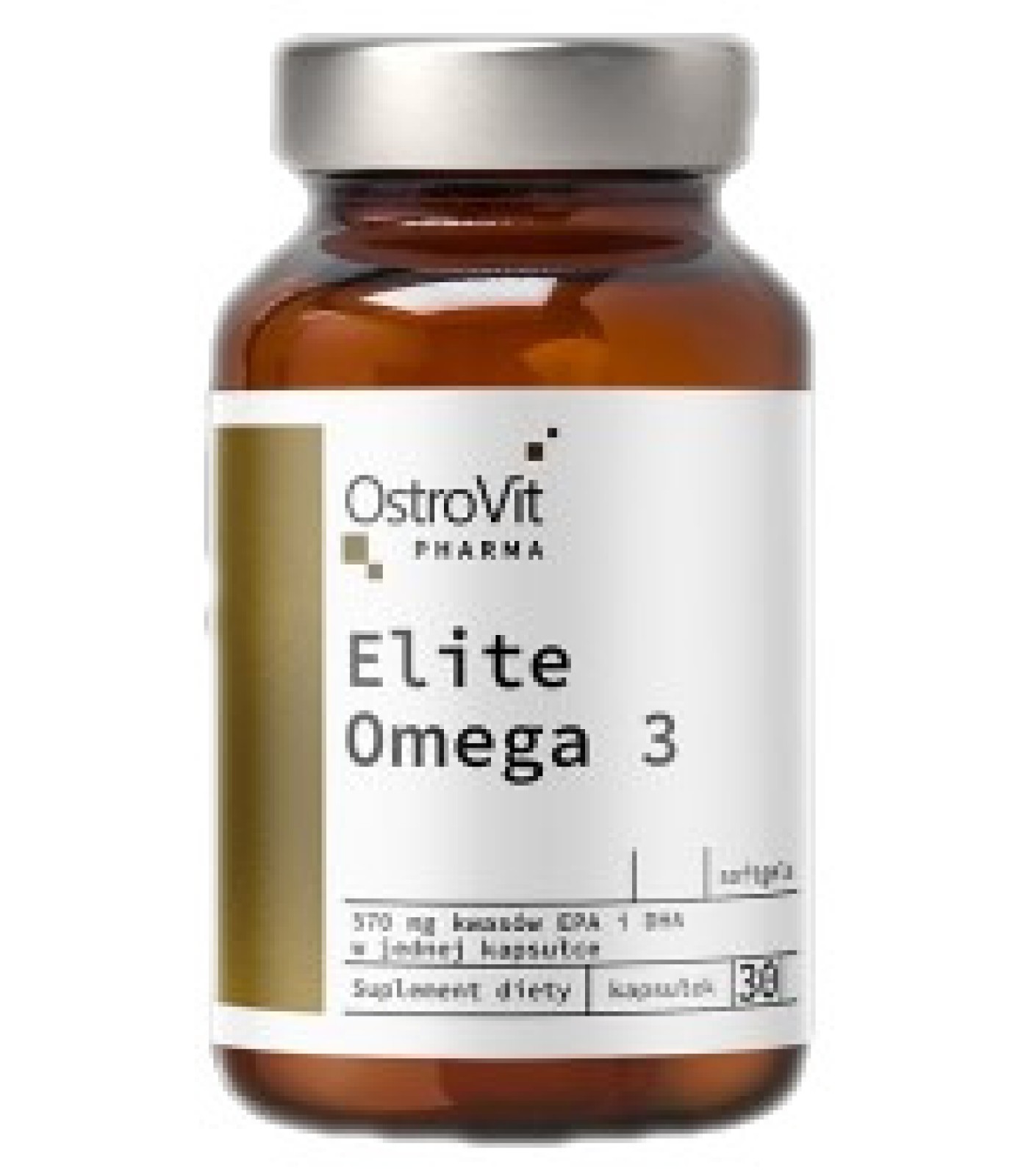 OstroVit - Elite Omega 3 1000 mg + Vitamin E / 30 Гел капсули, 30 дози