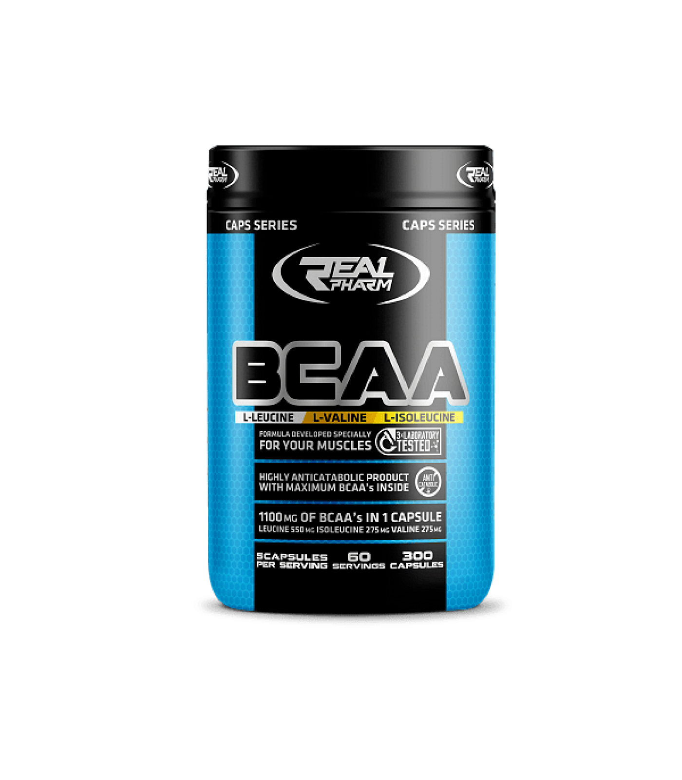 Real Pharm - BCAA 1100mg Real Pharm 300 капсули​