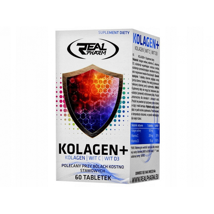 Real Pharm - Хидролизиран Колаген Kolagen + Real Pharm 60 таблетки​