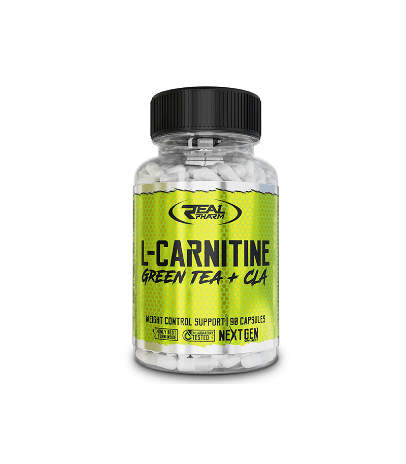 Real Pharm - L-Carnitine + Green Tea + CLA Real Pharm 90 капсули​