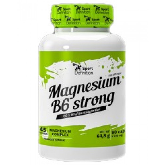 Sport Definition - Magnesium + B6  Strong / 90 капсули, 90 дози