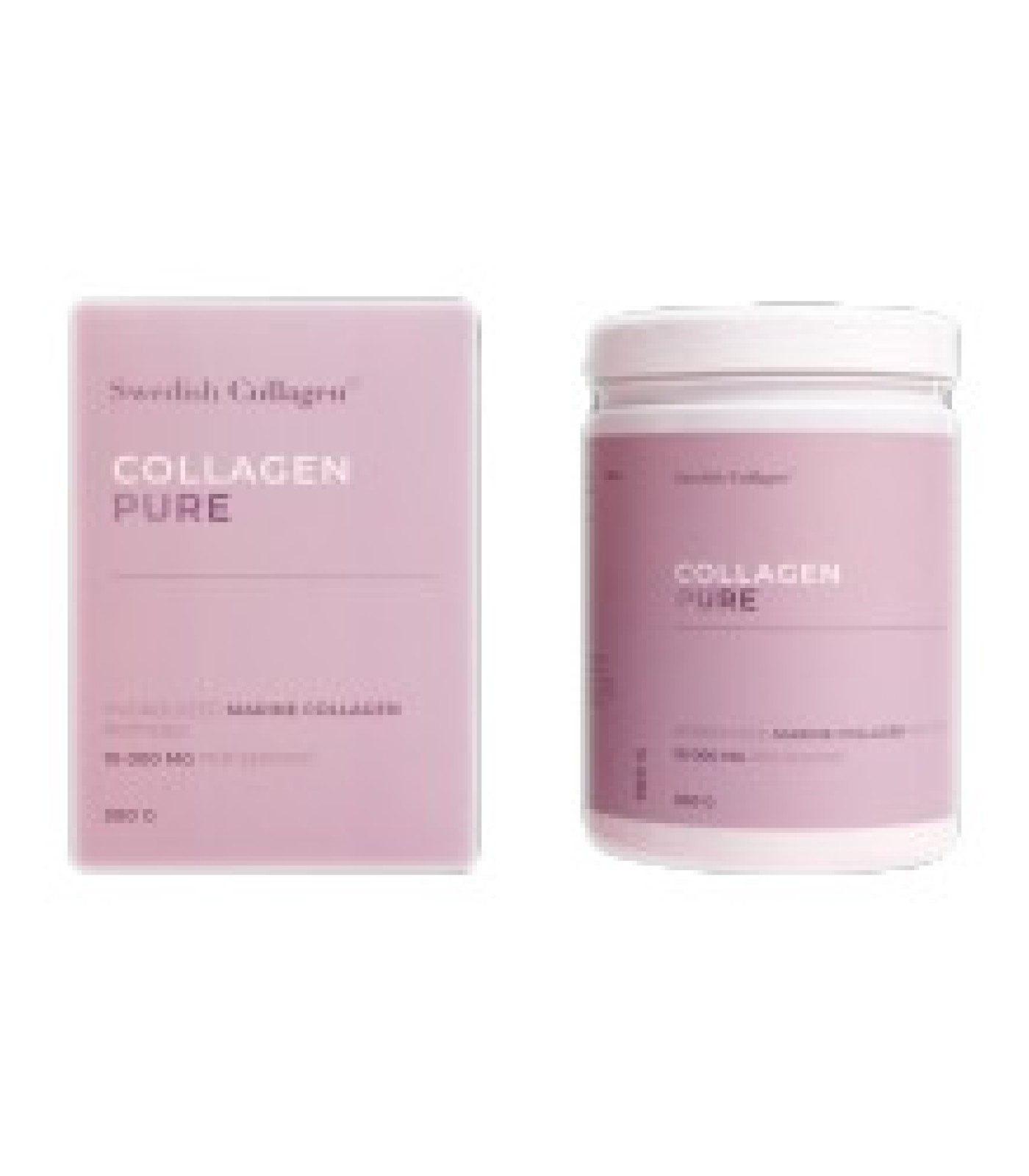 Swedish Collagen - Collagen Pure Powder | Hydrolyzed Marine Collagen Peptides / 300 грама, 30 дози