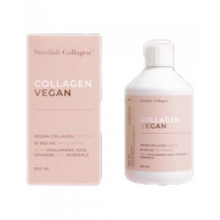 Swedish Collagen - Collagen Vegan Liquid | with Hyaluronic Acid, Vitamins and Minerals / 500 мл, 20 дози
