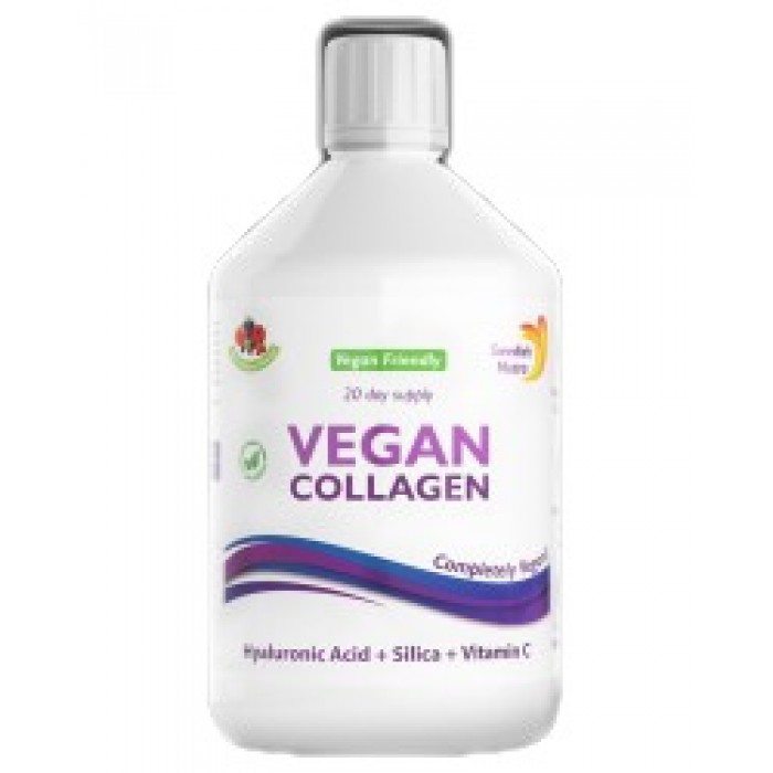 Swedish Nutra - Vegan Collagen | with Hyaluronic Acid, Silica and Vitamin C / 500 мл, 20 дози