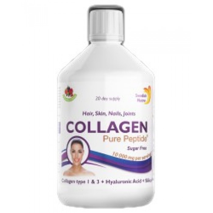 Swedish Nutra - Collagen Types 1 & 3 | with with Hyaluronic Acid, Silica and Vitamin C / 500 мл, 20 дози
