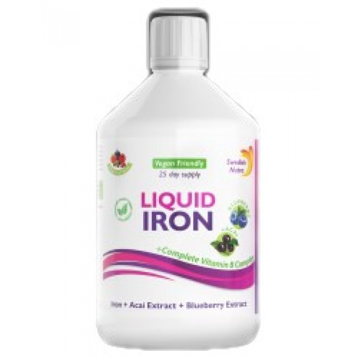 Swedish Nutra - Liquid Iron + B-Complex / 500 мл, 25 дози​