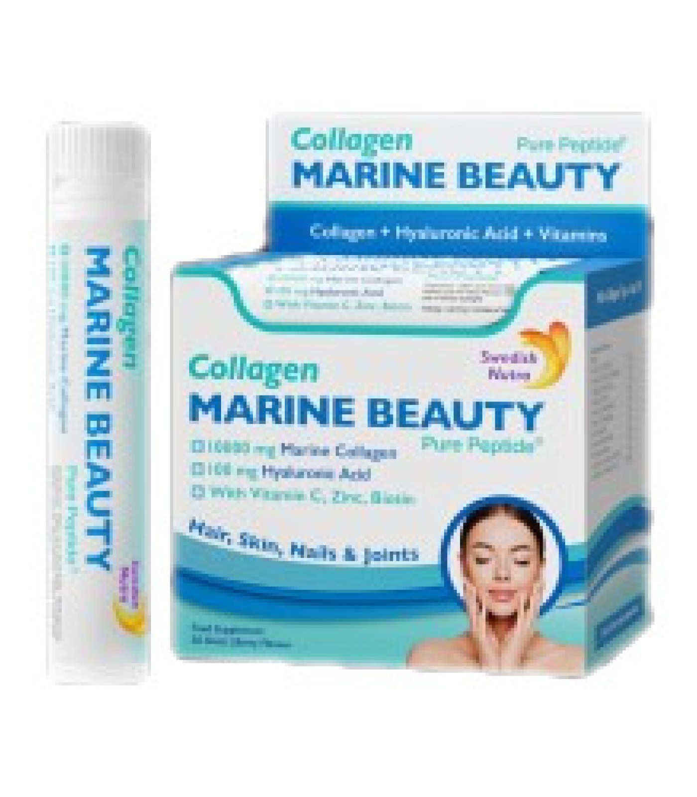 Swedish Nutra - Collagen Marine Beauty | added Vitamin C, Zinc, Biotin and Hyaluronic Acid / 25 мл​