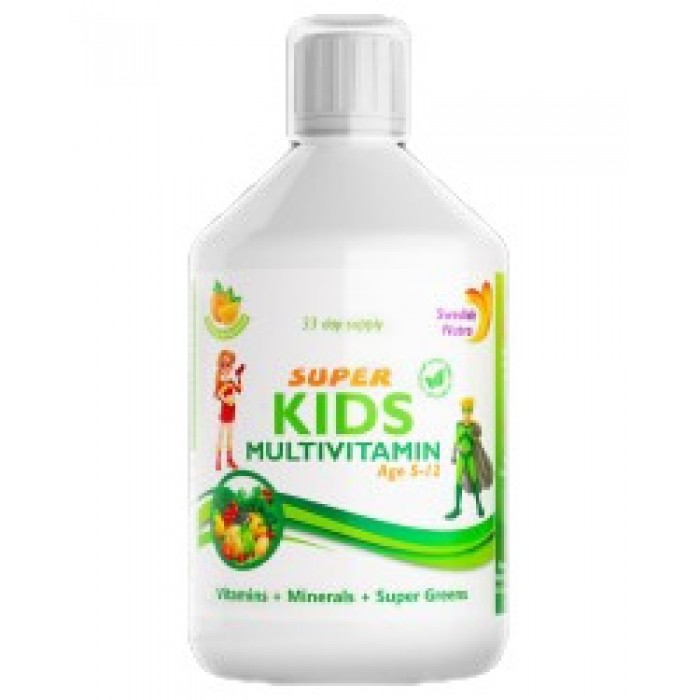 Swedish Nutra - Kids Multivitamin | Vitamins + Minerals + Super Greens / 500 мл, 33 дози​