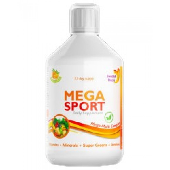 Swedish Nutra - Mega Sport | Vitamins + Minerals + Super Greens + Aminos / 500 мл, 33 дози