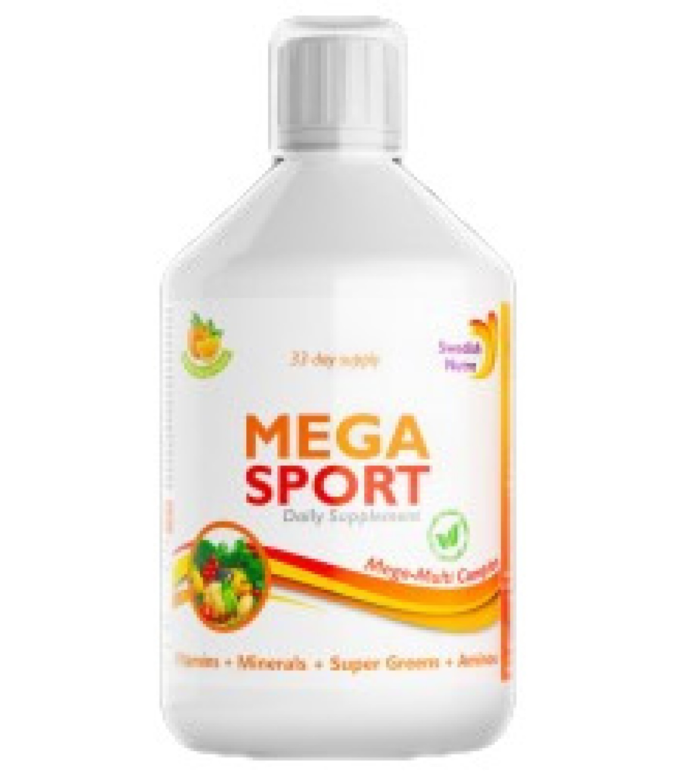 Swedish Nutra - Mega Sport | Vitamins + Minerals + Super Greens + Aminos / 500 мл, 33 дози​