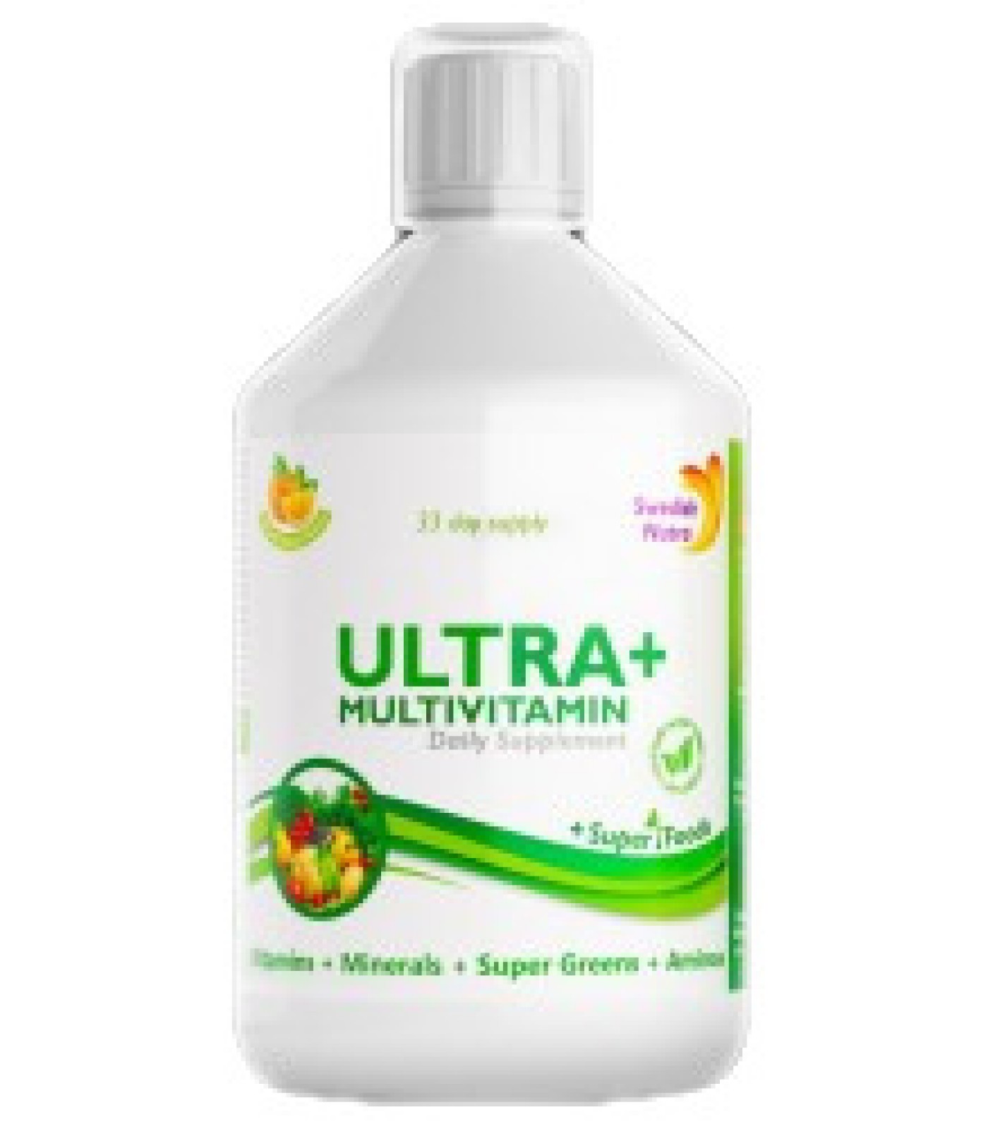 Swedish Nutra - Ultra + Multivitamin and Collagen | Vitamins + Minerals + Super Greens + Aminos / 500 мл, 33 дози​