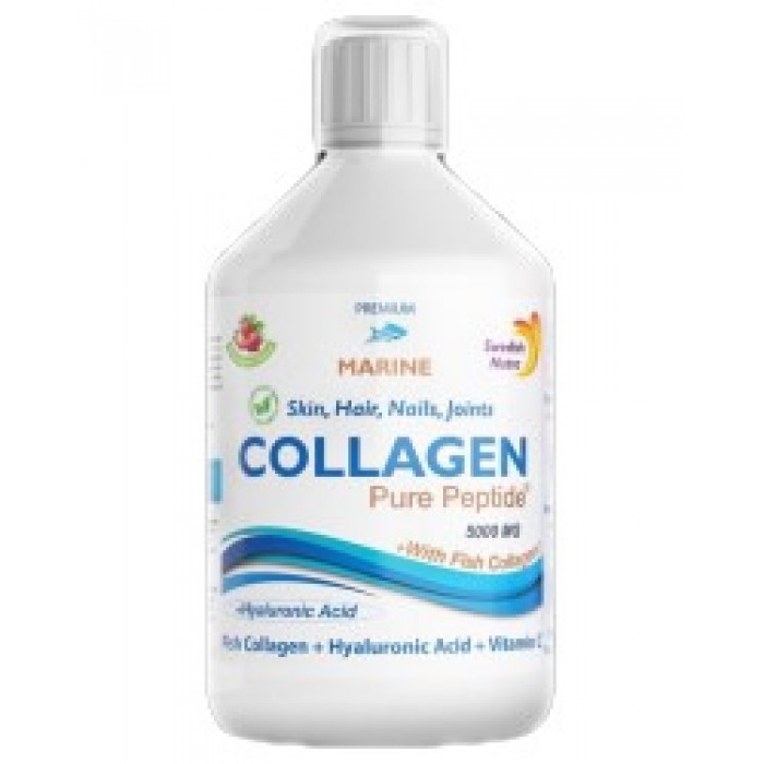 Swedish Nutra - Fish Collagen 5 000 mg | with Hyaluronic Acid + Vitamin C / 500 мл, 33 дози​