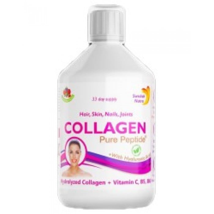 Swedish Nutra - Hydrolyzed Collagen | with Vitamin C, B5, B6 and Hyaluronic Acid / 500 мл, 33 дози