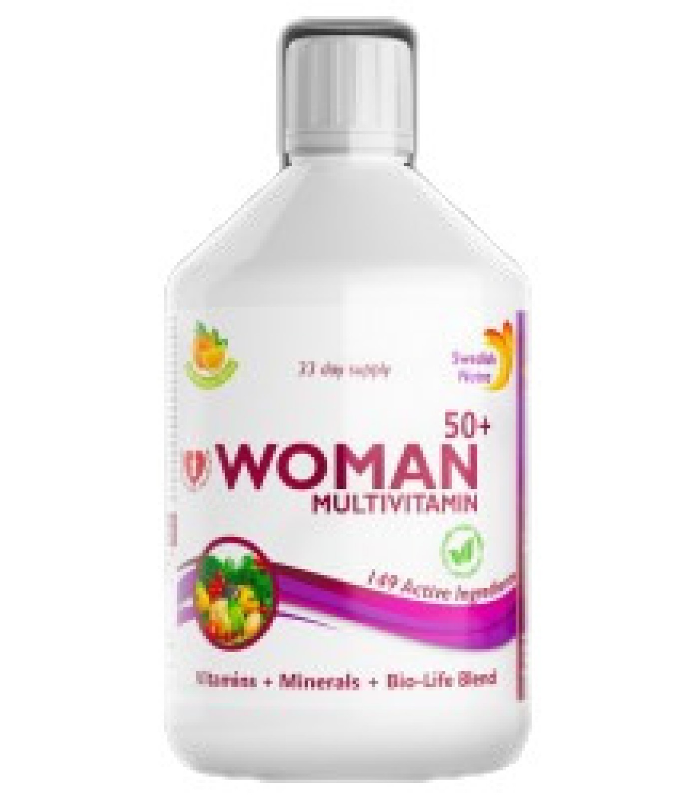 Swedish Nutra - Woman Multivitamin 50+ | Vitamins + Minerals + Bilo-Life Blend / 500 мл, 33 дози​