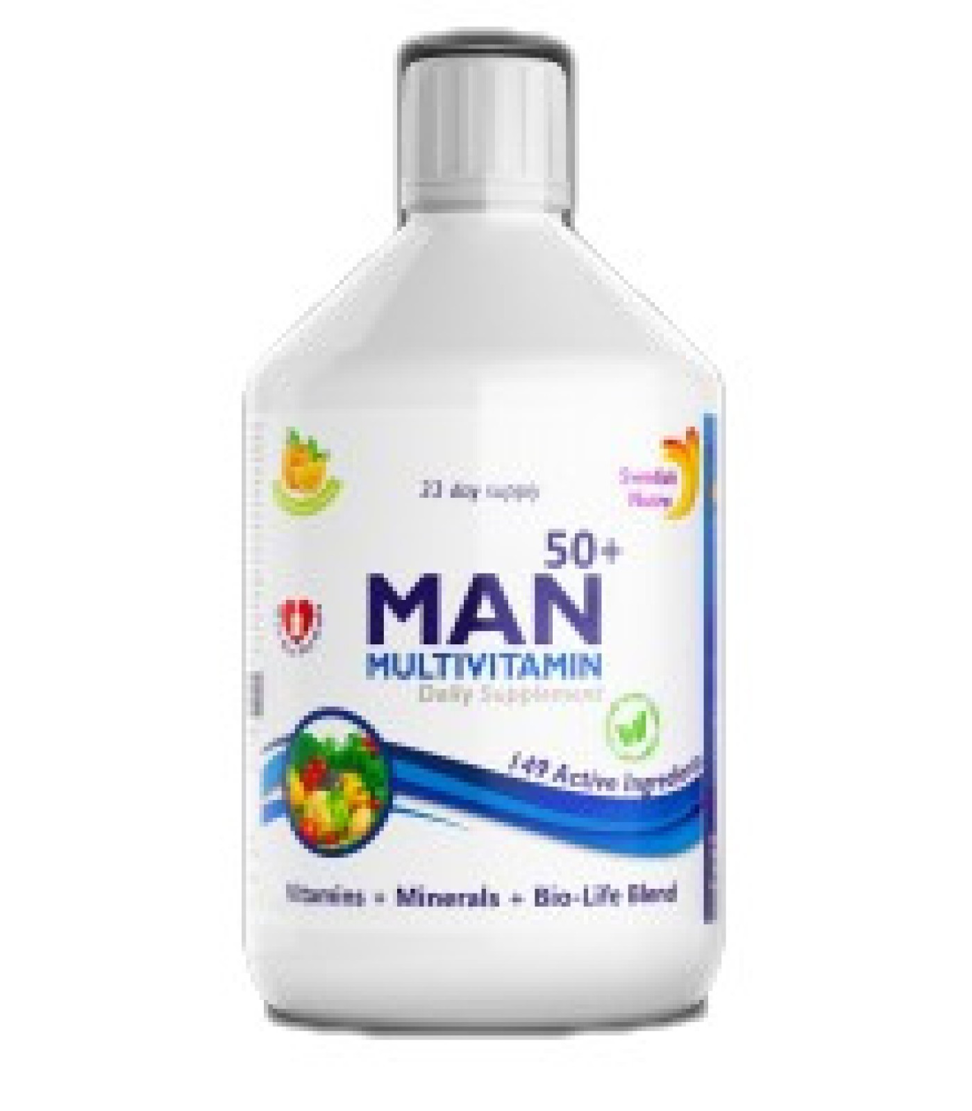 Swedish Nutra - Man Multivitamin 50+ | Vitamins + Minerals + Bio-Life Blend / 500 мл, 33 дози​