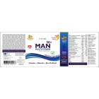 Swedish Nutra - Man Multivitamin 50+ | Vitamins + Minerals + Bio-Life Blend / 500 мл, 33 дози​