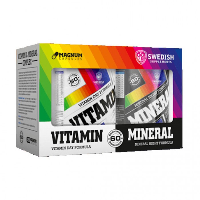 SWEDISH Supplements - Vitamin Day Formula & Mineral Night Formula Complex