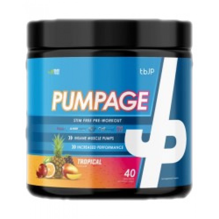 Trained by JP - TBJP Pumpage | Stim-Free Pre-Workout / 400 грама, 40 дози​