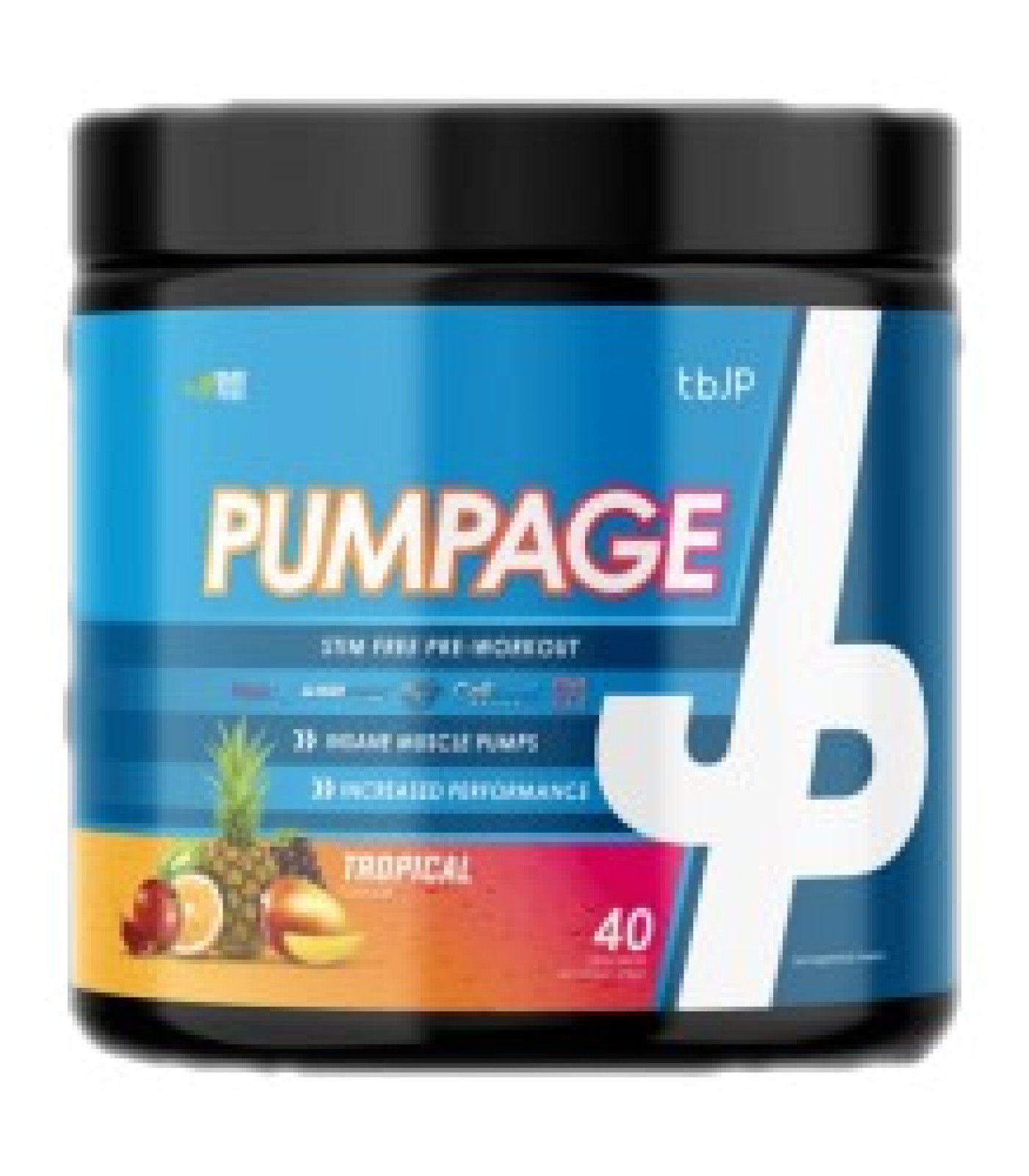 Trained by JP - TBJP Pumpage | Stim-Free Pre-Workout / 400 грама, 40 дози​