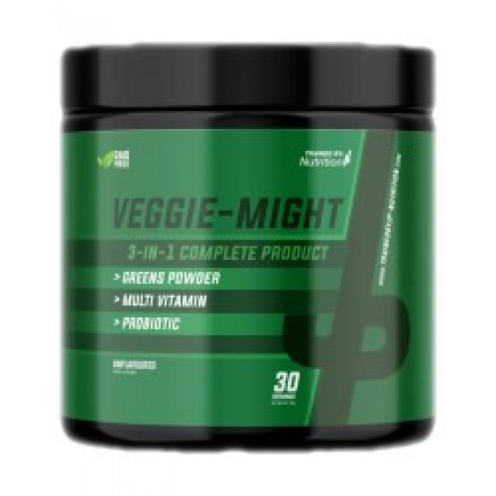 Trained by JP - Veggie-Might | 3 in 1 Complete Formula ~ Greens & Multi Vitamin & Probiotic / 180 грама, 30 дози