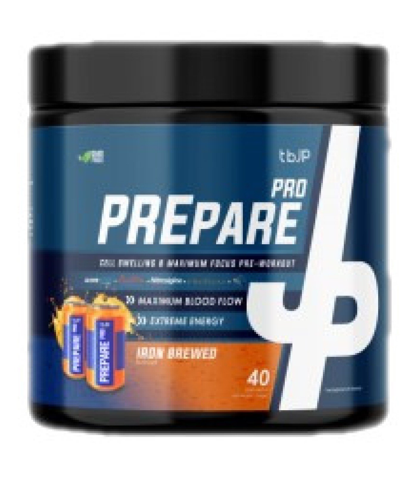 Trained by JP - PREpare Pro | Maximum Focus Pre-Workout / 340 грама, 40 дози​