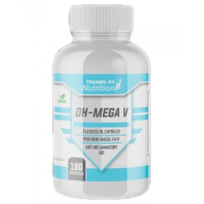 Trained by JP - OH-Mega V | Flax Seed Oil 1000 mg / 180 Гел капсули, 60 дози