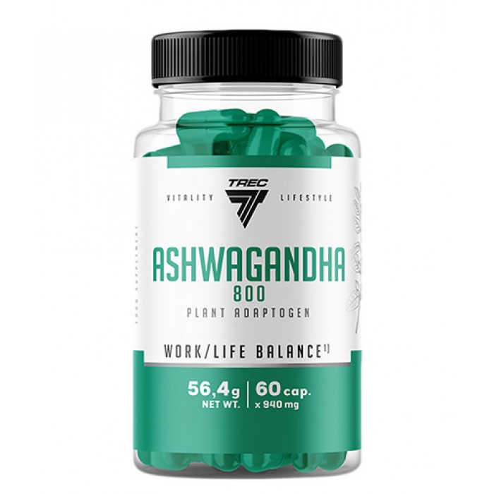 TREC NUTRITION Ashwagandha 800 | Plant Adaptogen / 60 Caps