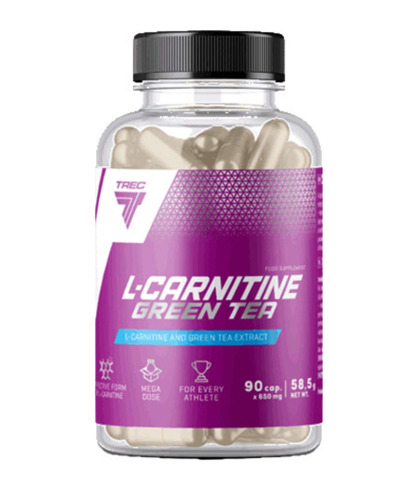 TREC NUTRITION L-Carnitine + Green Tea / 90 Caps