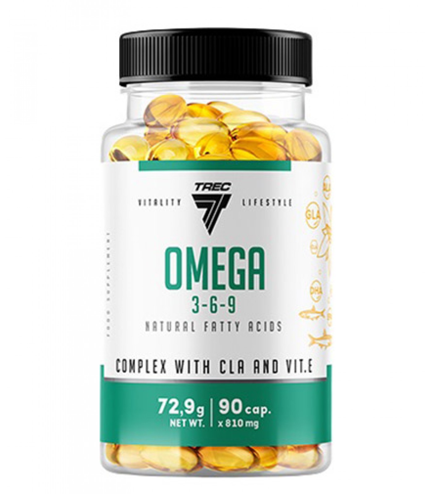 TREC NUTRITION Omega 3-6-9 / 90 Softgels