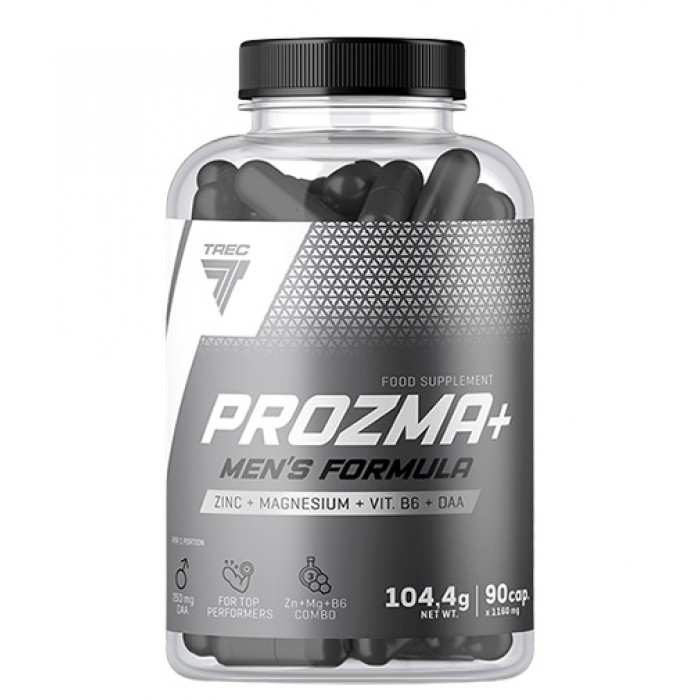 TREC NUTRITION ProZMA+ Men's Formula | ZMA + D-Aspartic Acid / 90 Caps