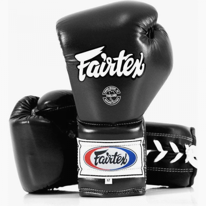 Боксови Ръкавици - Fairtex PRO Training Mexican Style BGL7 Boxing Gloves - Black