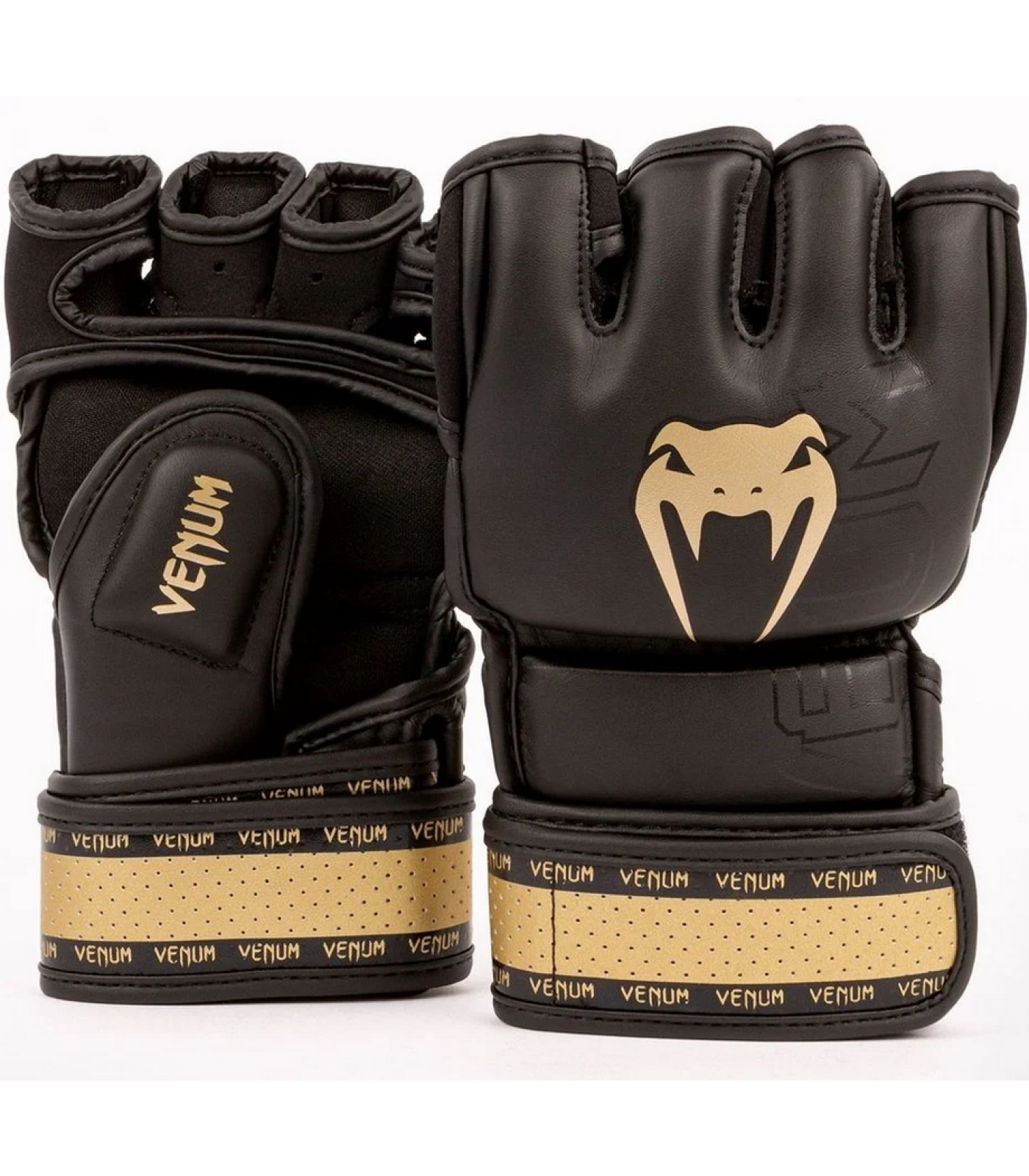 Venum Misto Venum Impact 2.0 Guanti MMA, Nero/Oro, L-XL EU