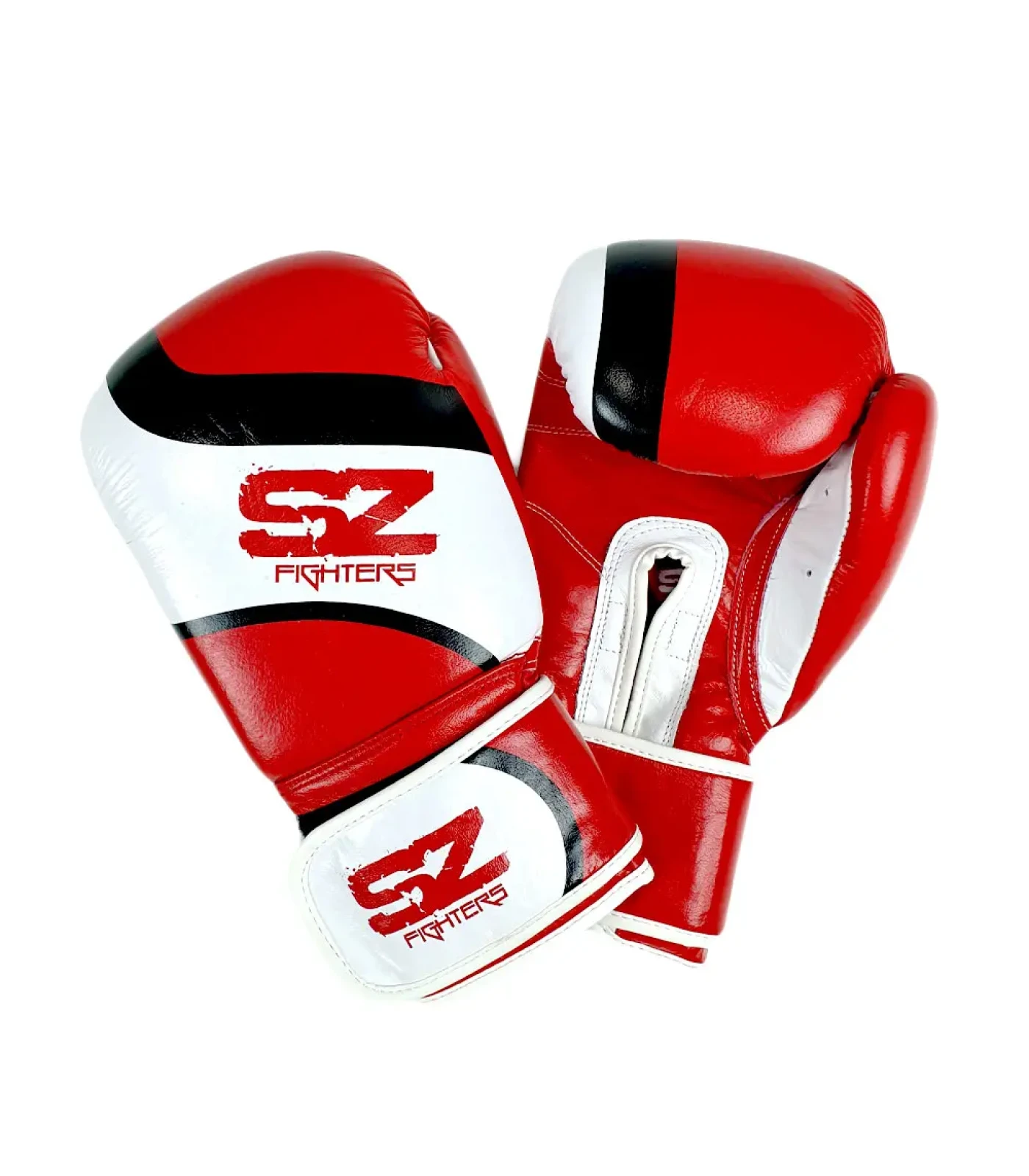 SZ Fighters - Боксови ръкавици Естествена кожа - Warrior - Red\Silver