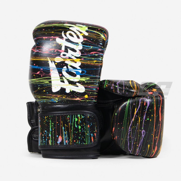 Боксови Ръкавици - Fairtex BGV14PT Thai Boxing Gloves - Painter - Black