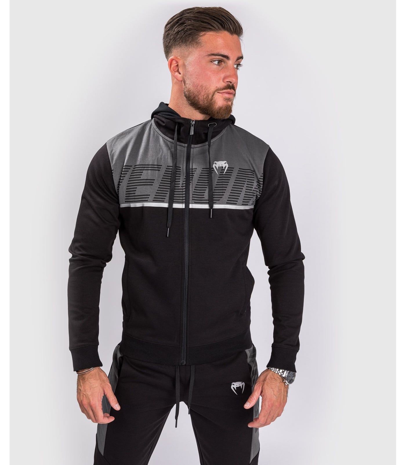 Venum Laser ZX Hoody Black Grey