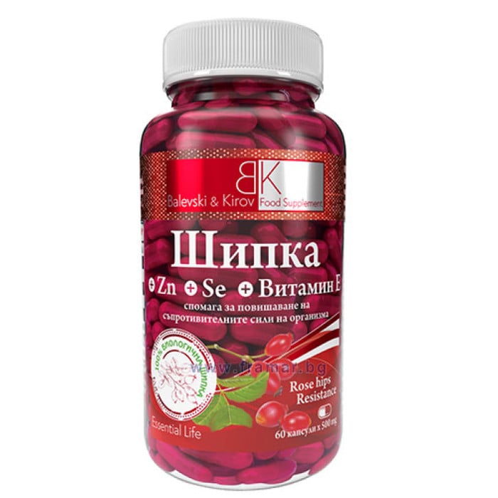 Шипка+Zn+Se+Витамин Е / 60caps